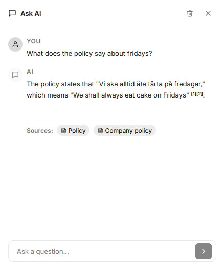 Nashis gränssnitt på dator